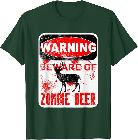 Zombie Deer Hunting Disease Apocalypse T Shirt T-Shirt - T-Shirt | Forest