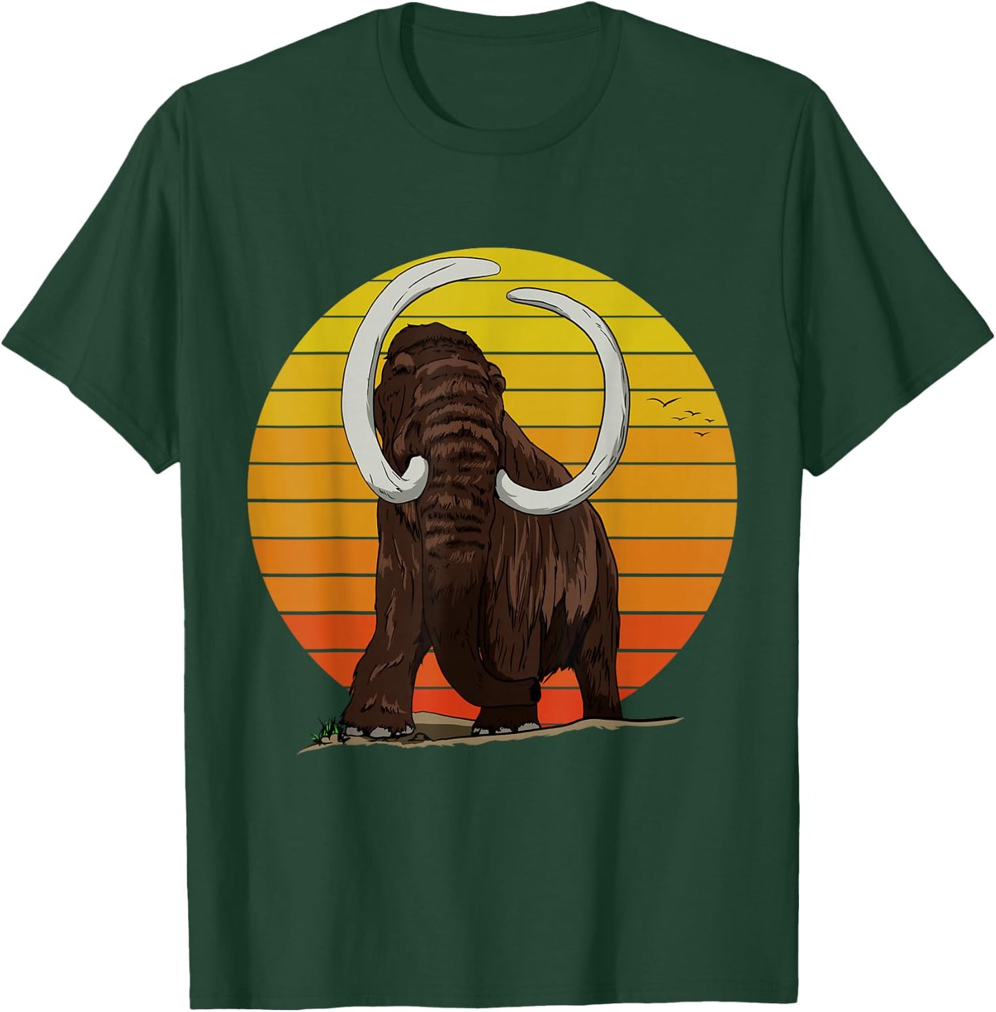 Woolly Elephant with big Ice Age Sun Gift for Mammoths T-Shirt - T-Shirt | Forest