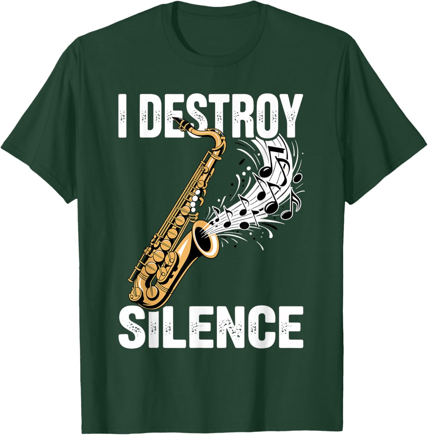 Saxophone Art Women Saxophone Player Jazz Music Sax T-Shirt - T-Shirt | Forest