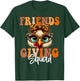 Friends Squad Thanksgiving 2024 Turkey Face Leopard T-Shirt - T-Shirt | Forest