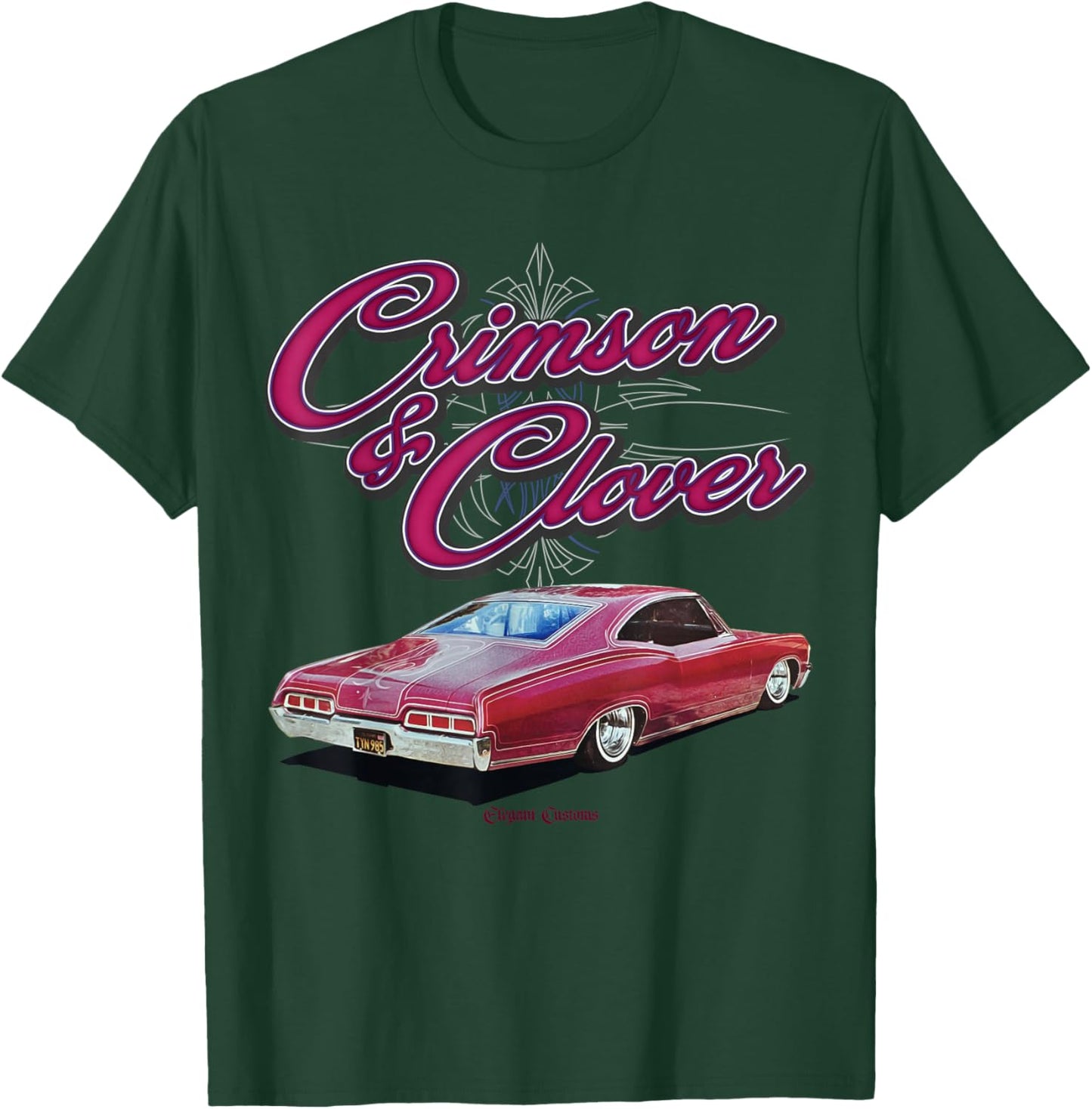 1967 Low Low Crimson & Clover Low Rider Kustom Lead Sled Hot T-Shirt - T-Shirt | Forest