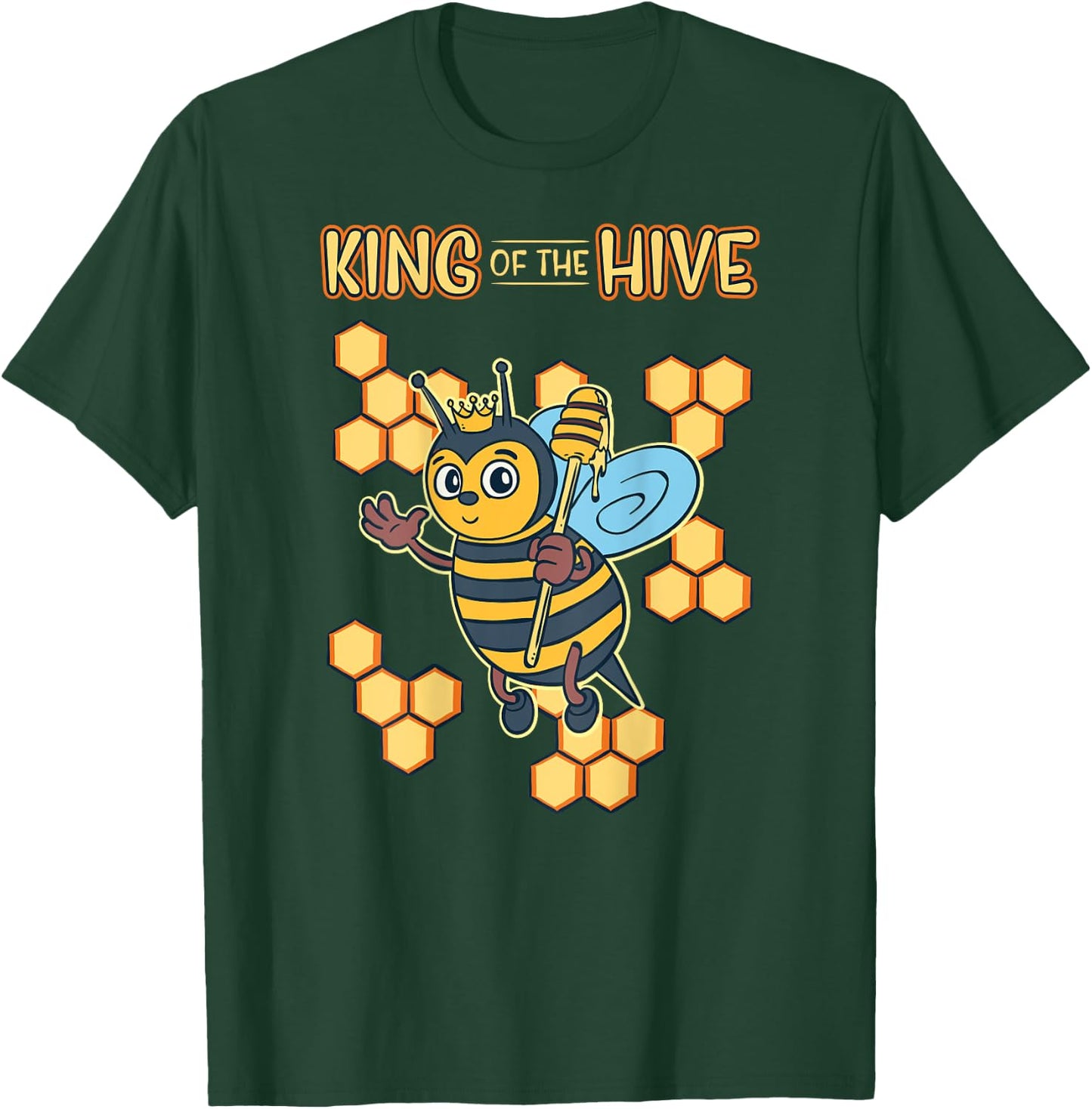 King of The Hive, Beekeeping , Bee keeper T-Shirt - T-Shirt | Forest
