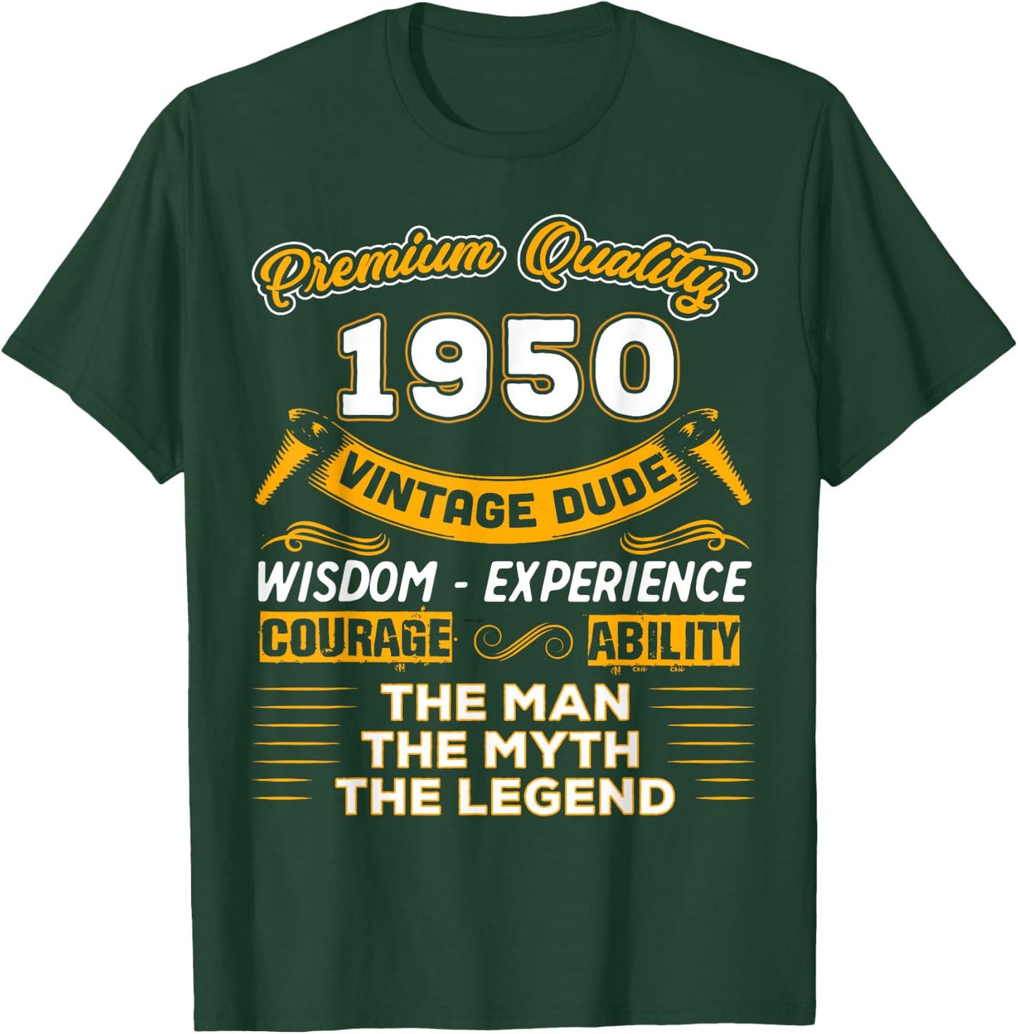 The Man Myth Legend 1950 75th Birthday Gift 75 Years Old T-Shirt - T-Shirt | Forest