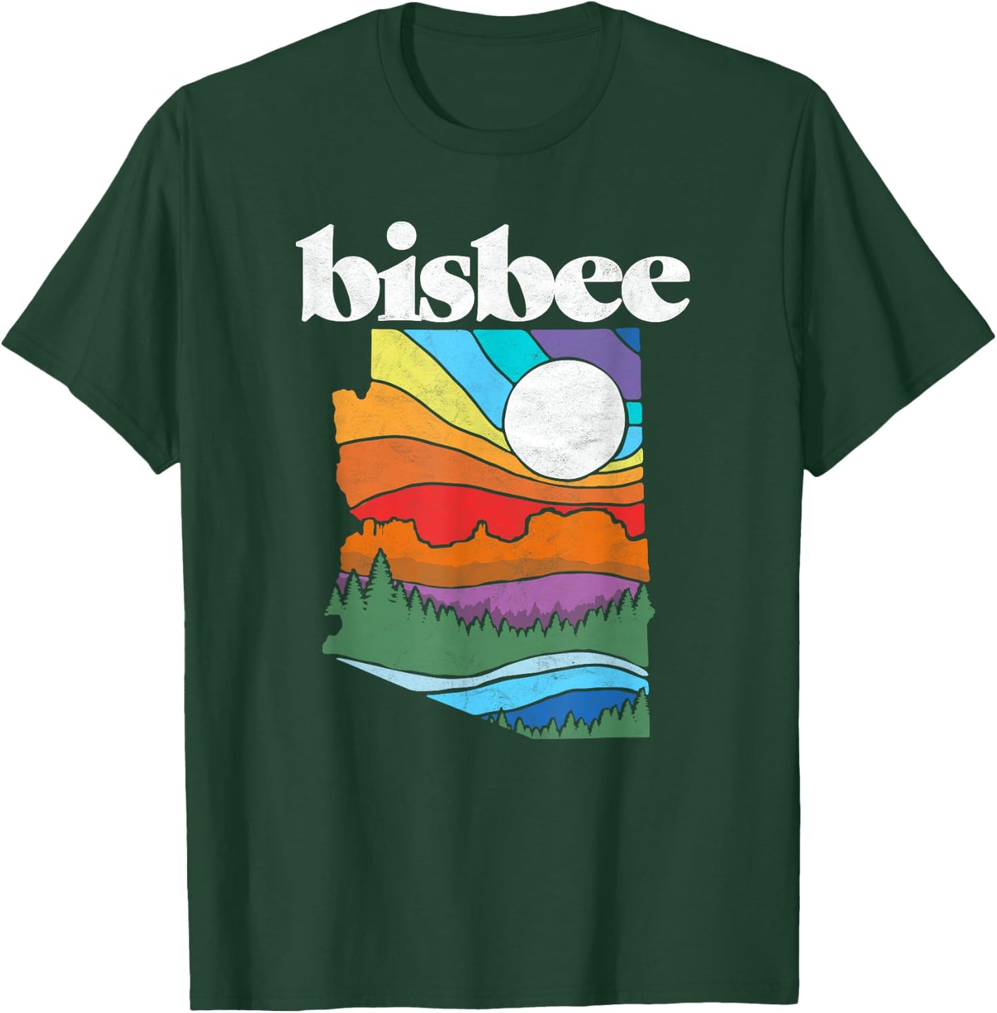 Bisbee Arizona Vintage Nature Design Outdoor Graphic T-Shirt - T-Shirt | Forest