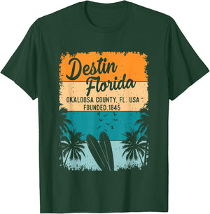 Destin Florida FL Beach Souvenirs and Gifts Men Women Kids T-Shirt - T-Shirt | Forest