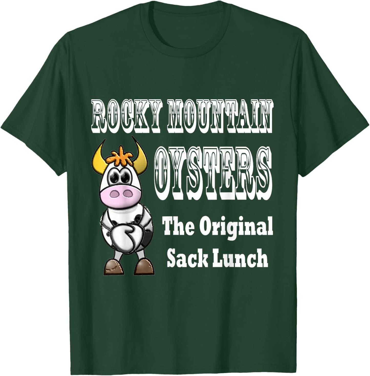 Humorous Funny Rocky Mountain Oysters T Shirt T-Shirt - T-Shirt | Forest