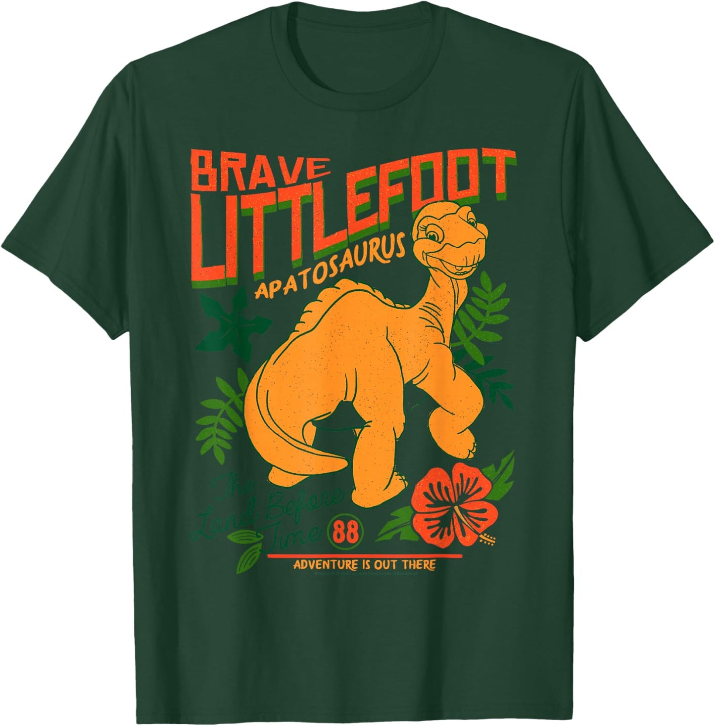 Land Before Time Brave Littlefoot Adventure is Out There Small T-Shirt - T-Shirt | Forest