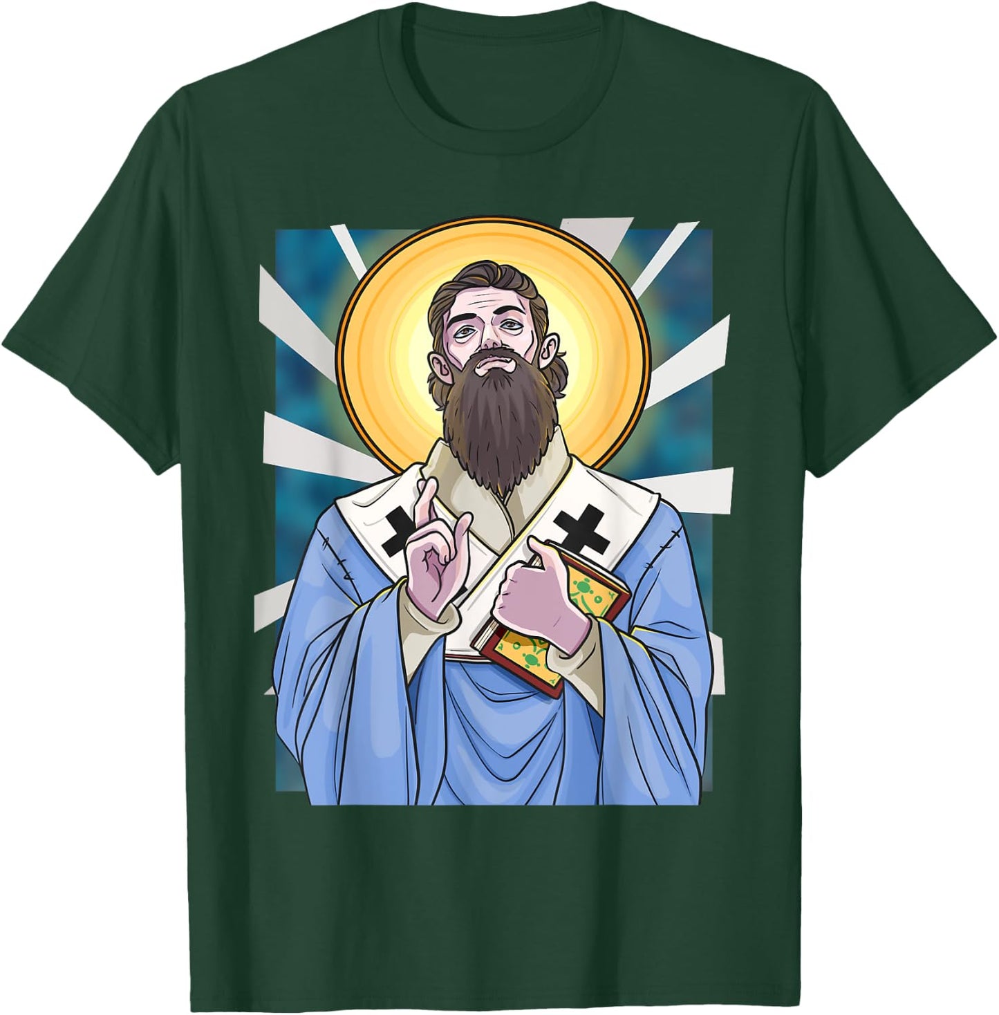 St. Basil The Great Day Caesarea Patron Saint Of Hospital T-Shirt - T-Shirt | Forest
