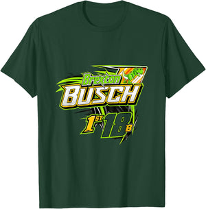 Brexton Busch 18B Racing Dinosaur T-Shirt - T-Shirt | Forest