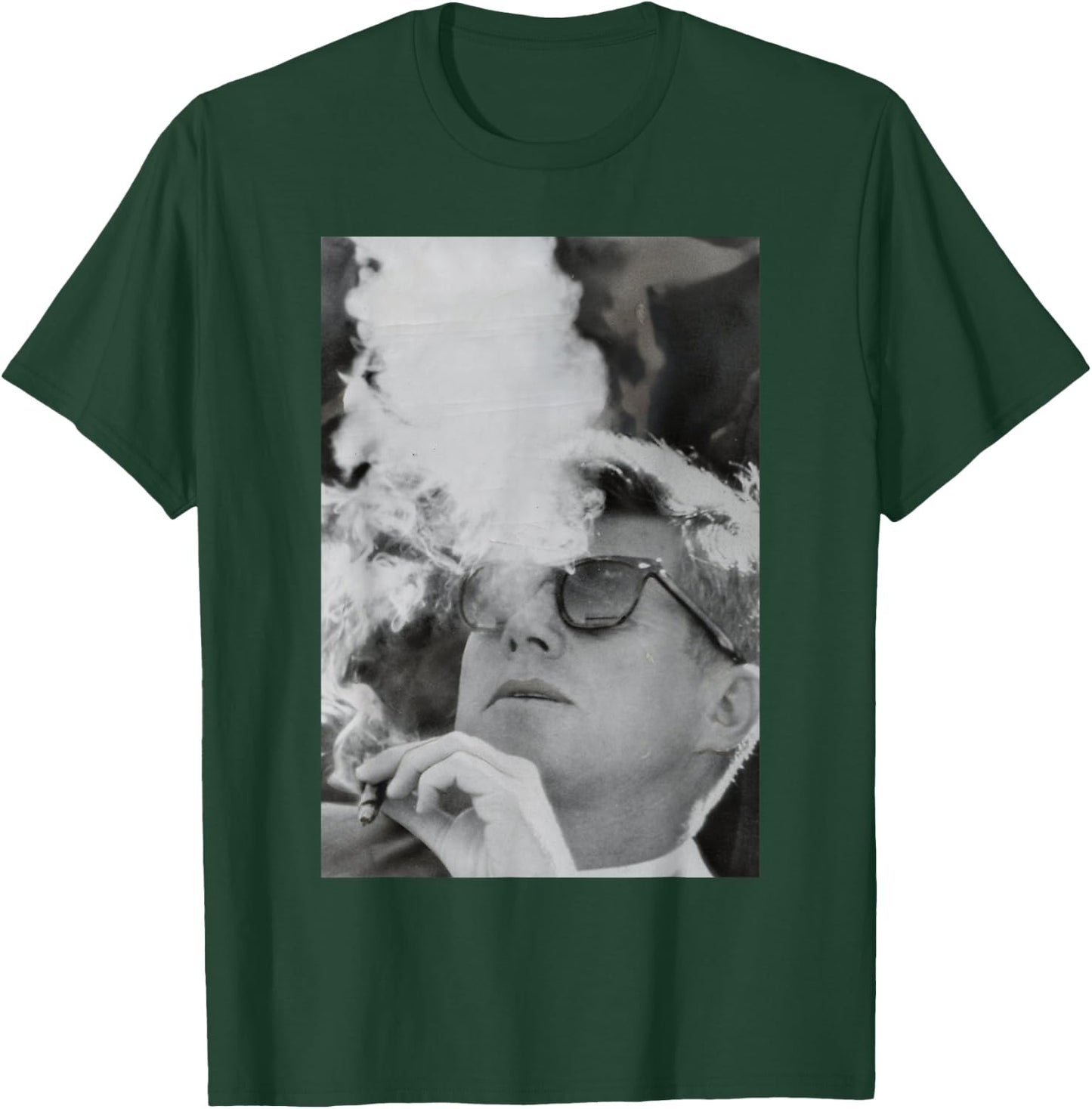 JFK Smoking with Shades John F. Kennedy President T-Shirt - T-Shirt | Forest