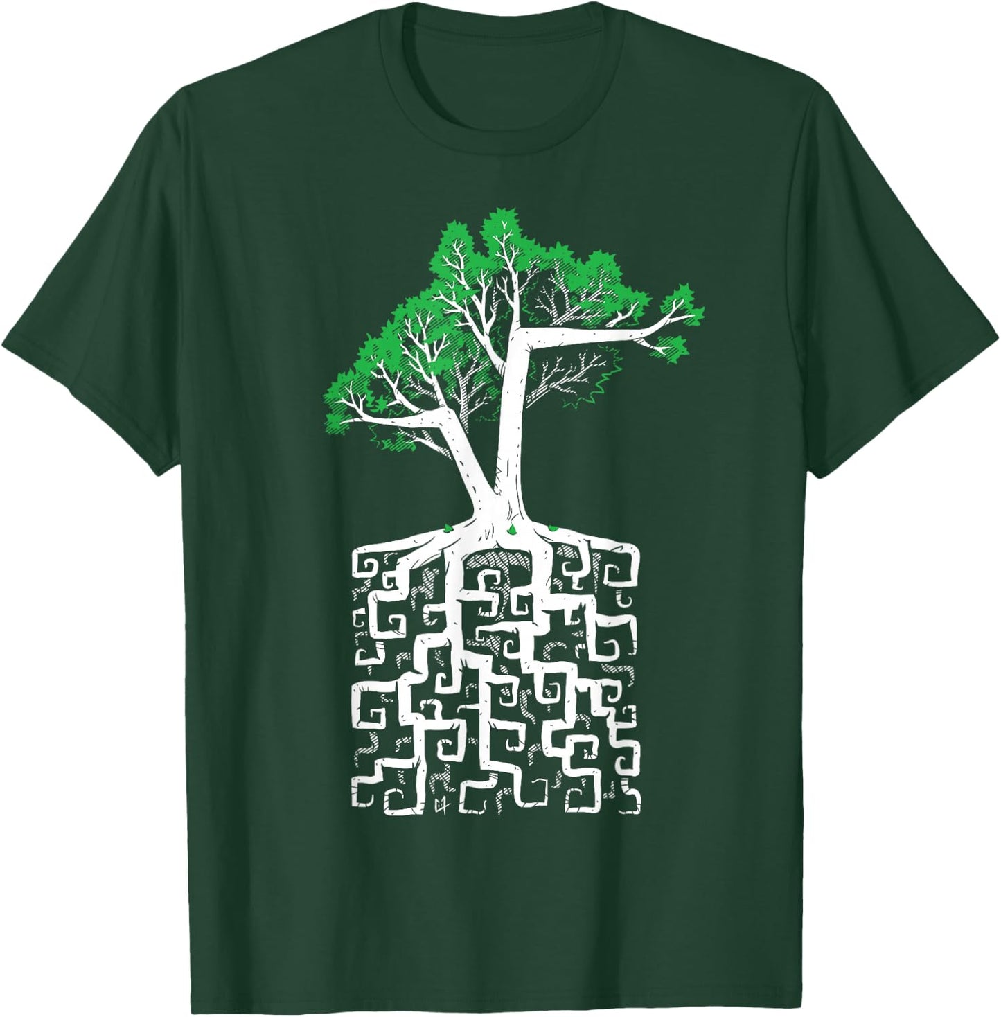 Square Root Pun with a Tree and Math T-Shirt - T-Shirt | Forest