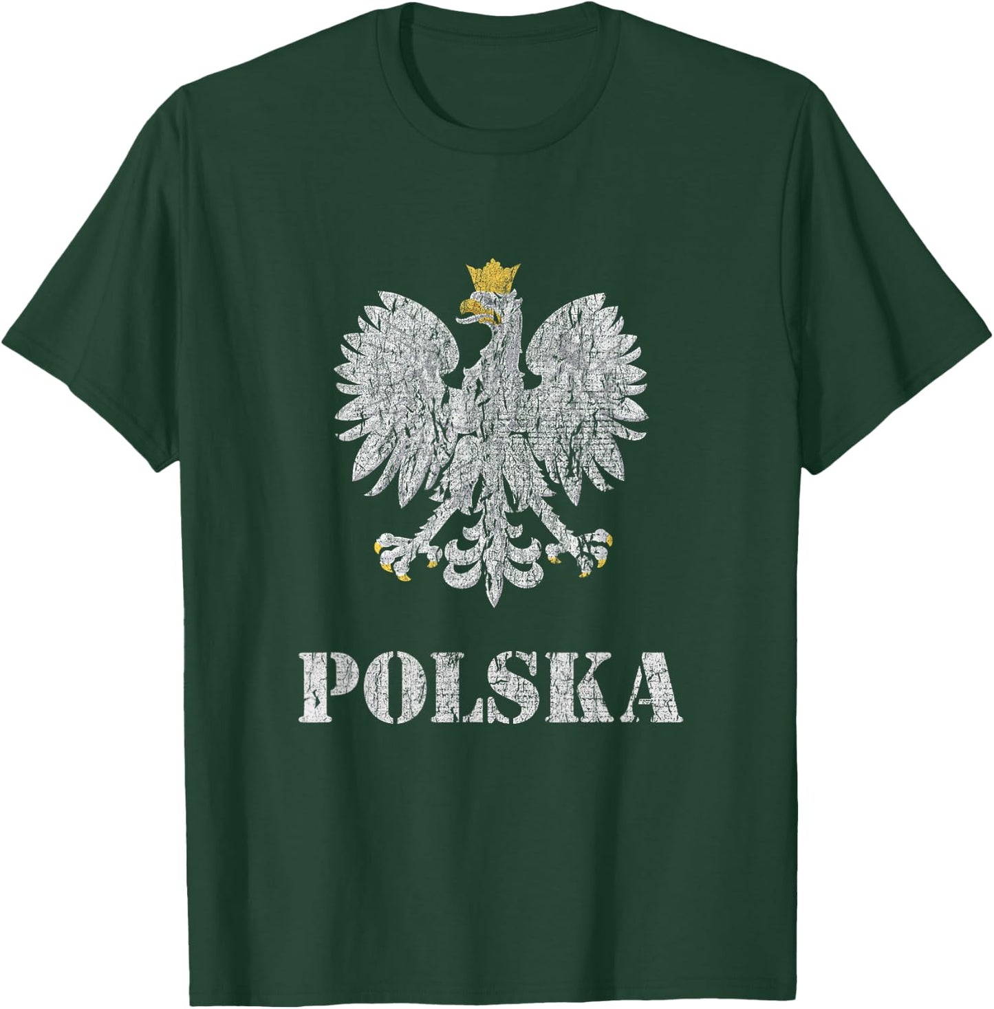 Poland Vintage Polish Eagle Shirt T-Shirt - T-Shirt | Forest