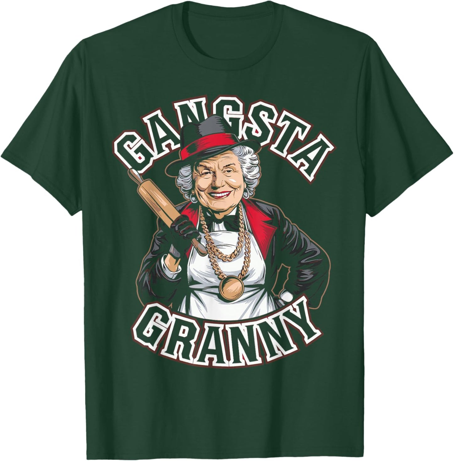 Emo Gangsta Granny Gangster Grandmother for Grandma Grammy T-Shirt - T-Shirt | Forest