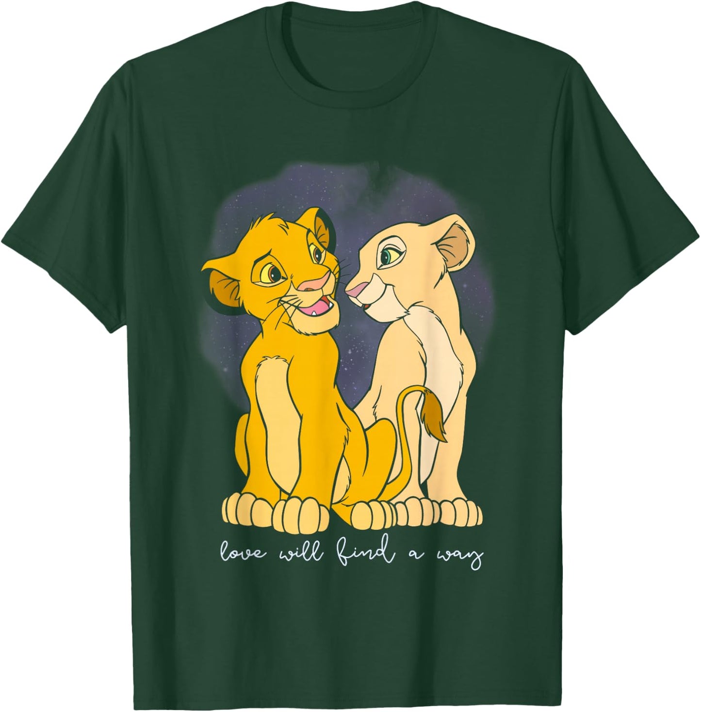 Disney The Lion King Valentine's Day Simba & Nala Vintage T-Shirt - T-Shirt | Forest