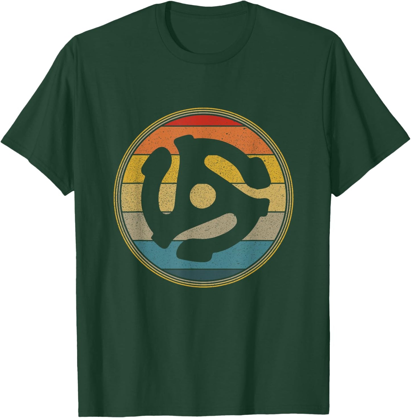 Retro Vinyl 45 RPM Record Insert Sunset T-Shirt - T-Shirt | Forest