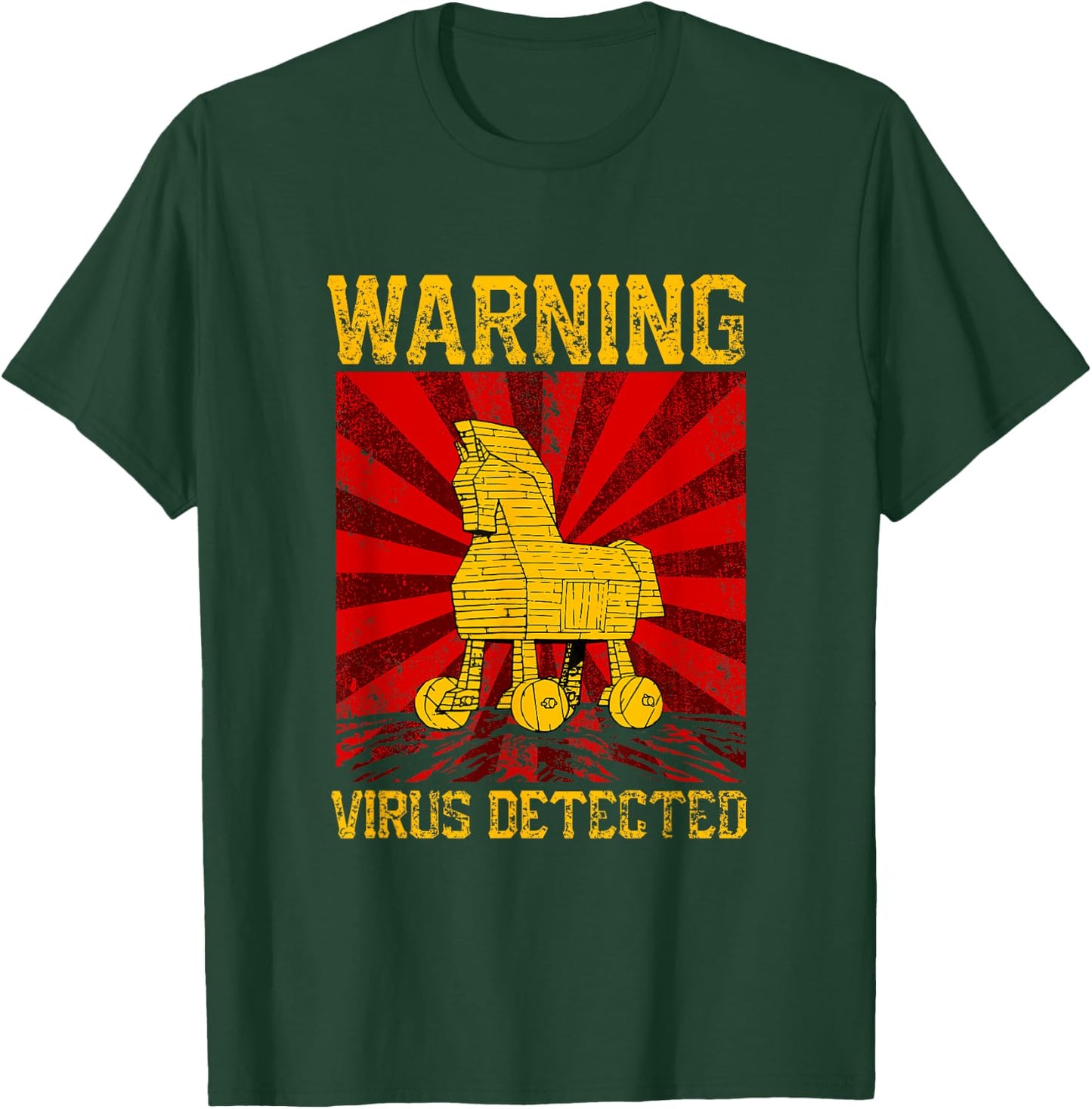 Trojan Horse Hacker T-Shirt - T-Shirt | Forest