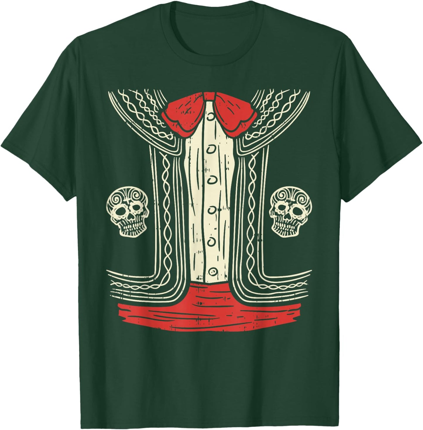 Mexican Mariachi Halloween Costume Mexico Suit Fiesta Boys T-Shirt - T-Shirt | Forest