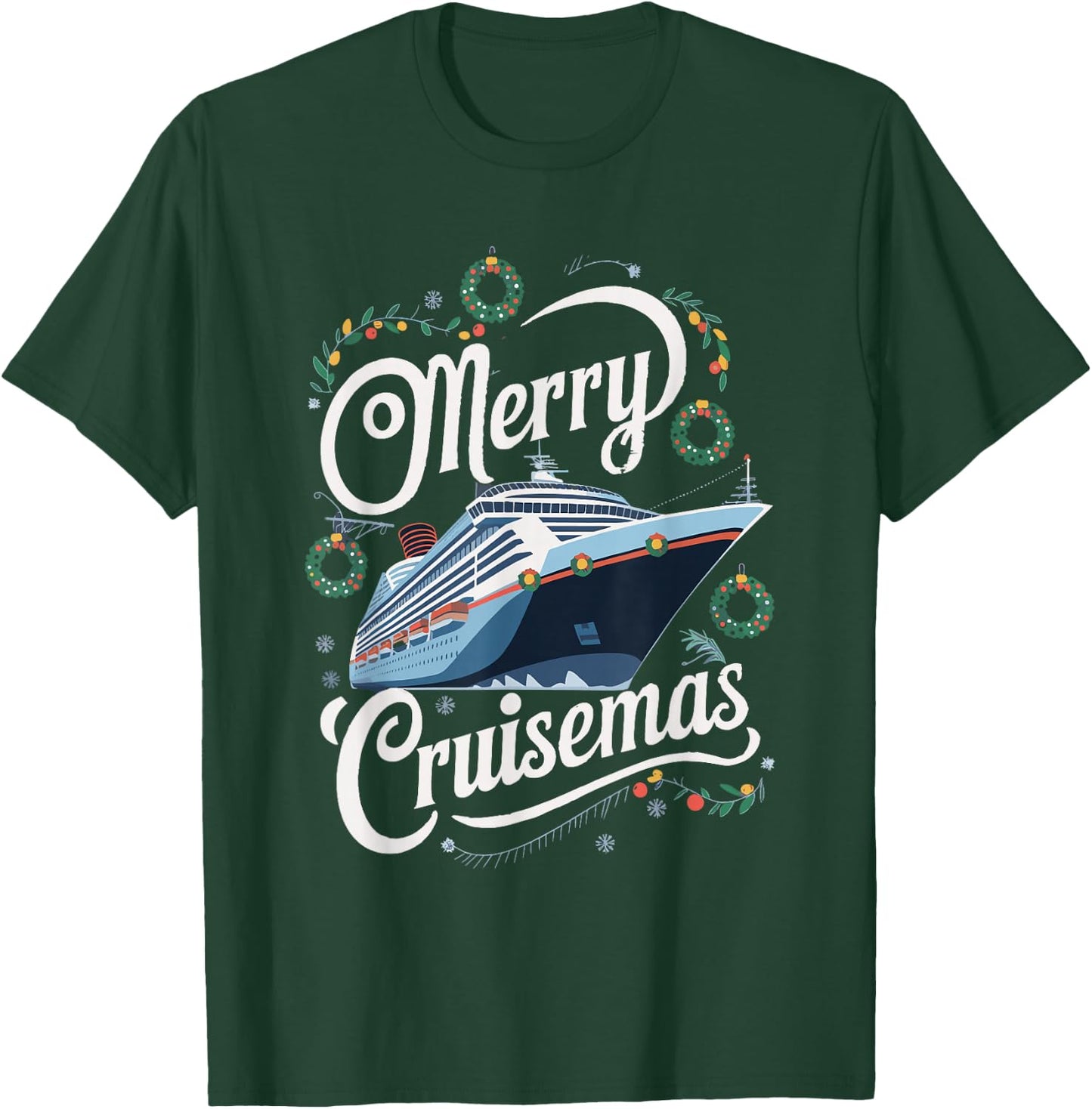 Merry Cruisemas Cruise Christmas T-Shirt - T-Shirt | Forest
