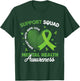 Support Squad Sunflower Hair Mental Health Awareness T-Shirt - T-Shirt | Forest