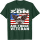 Proud Son Of US Air Force Veteran Patriotic Military Family T-Shirt - T-Shirt | Forest