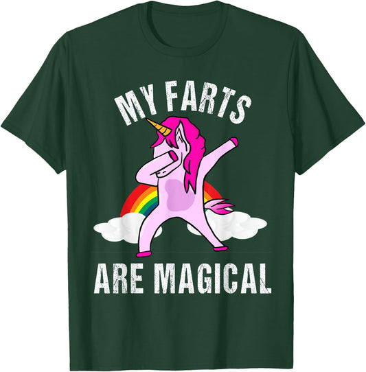 My Farts Are Magical Funny Unicorn Gag Gift T-Shirt - T-Shirt | Forest