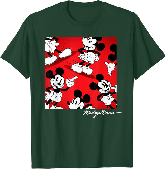 Disney - Mickey Mouse Square Signature T-Shirt - T-Shirt | Forest