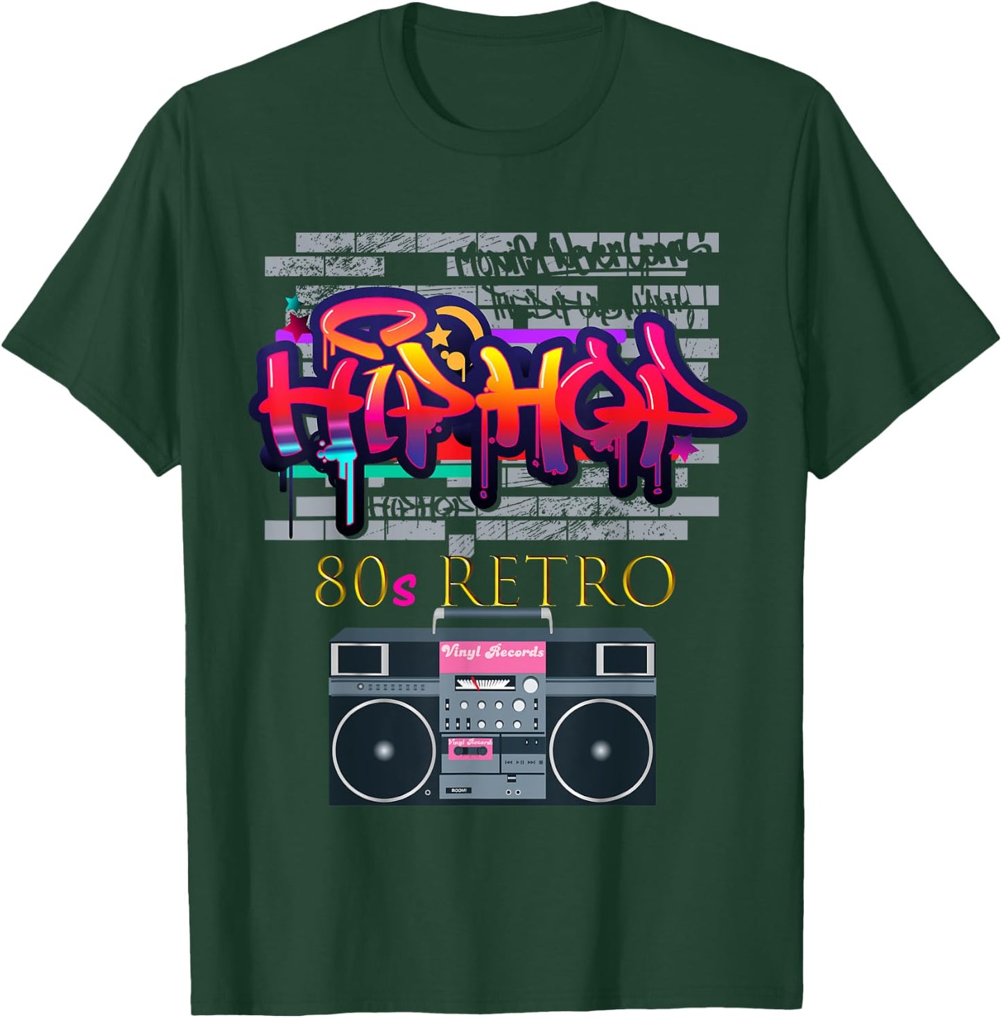 Women CUTE: Hip Hop 80s Costume Shirt Party Outfit Gift T-Shirt - T-Shirt | Forest
