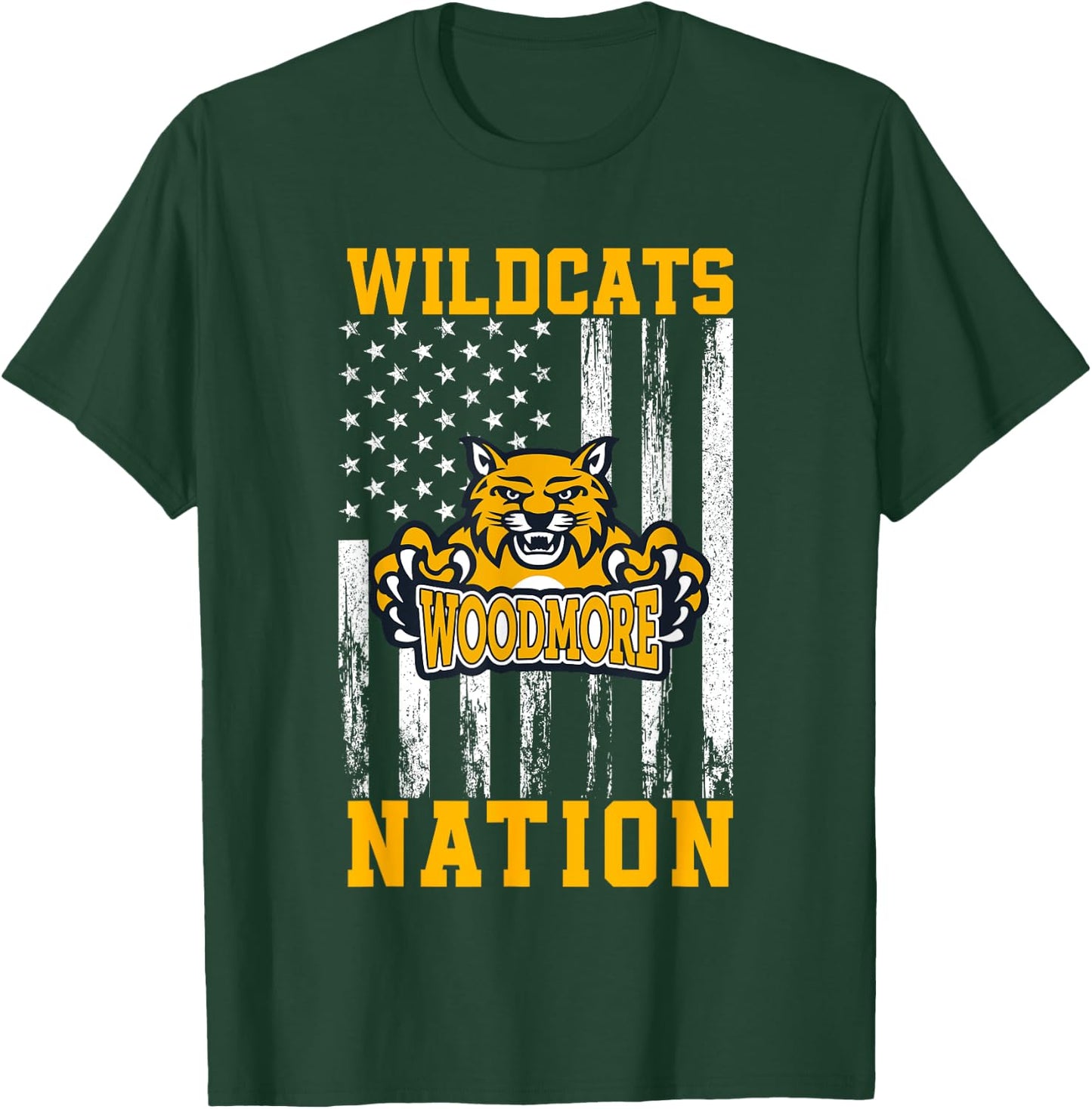 Woodmore Wildcats Logo Nation HS T-Shirt - T-Shirt | Forest