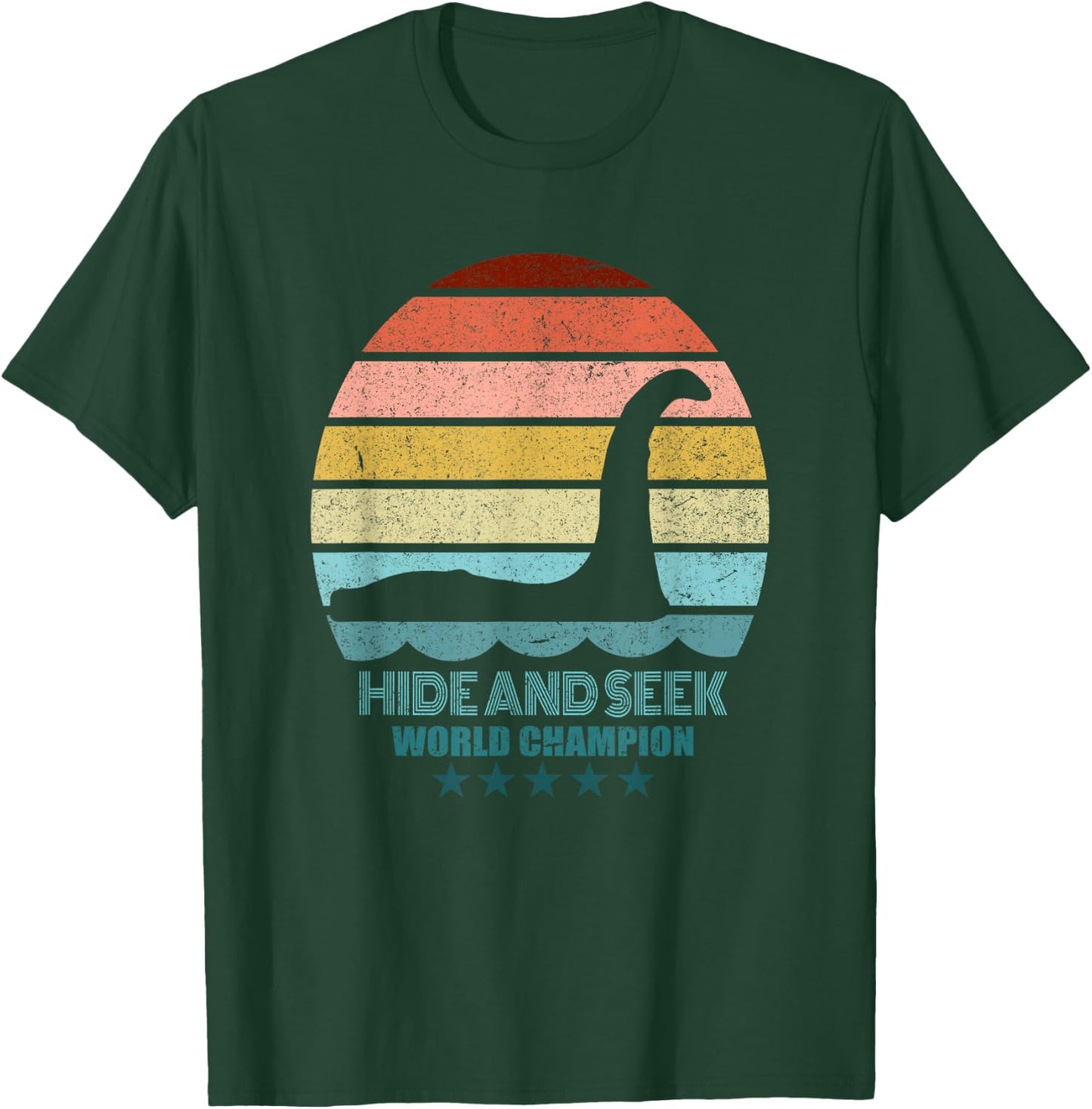 Nessie Hide And Seek Shirt - Lochness Monster T-Shirt - T-Shirt | Forest