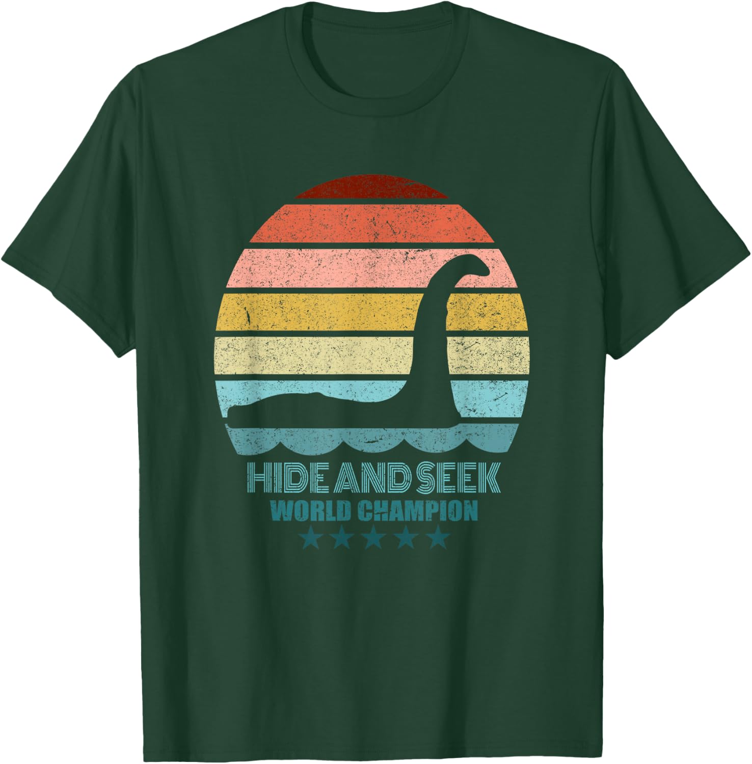 Nessie Hide And Seek Shirt - Lochness Monster T-Shirt - T-Shirt | Forest