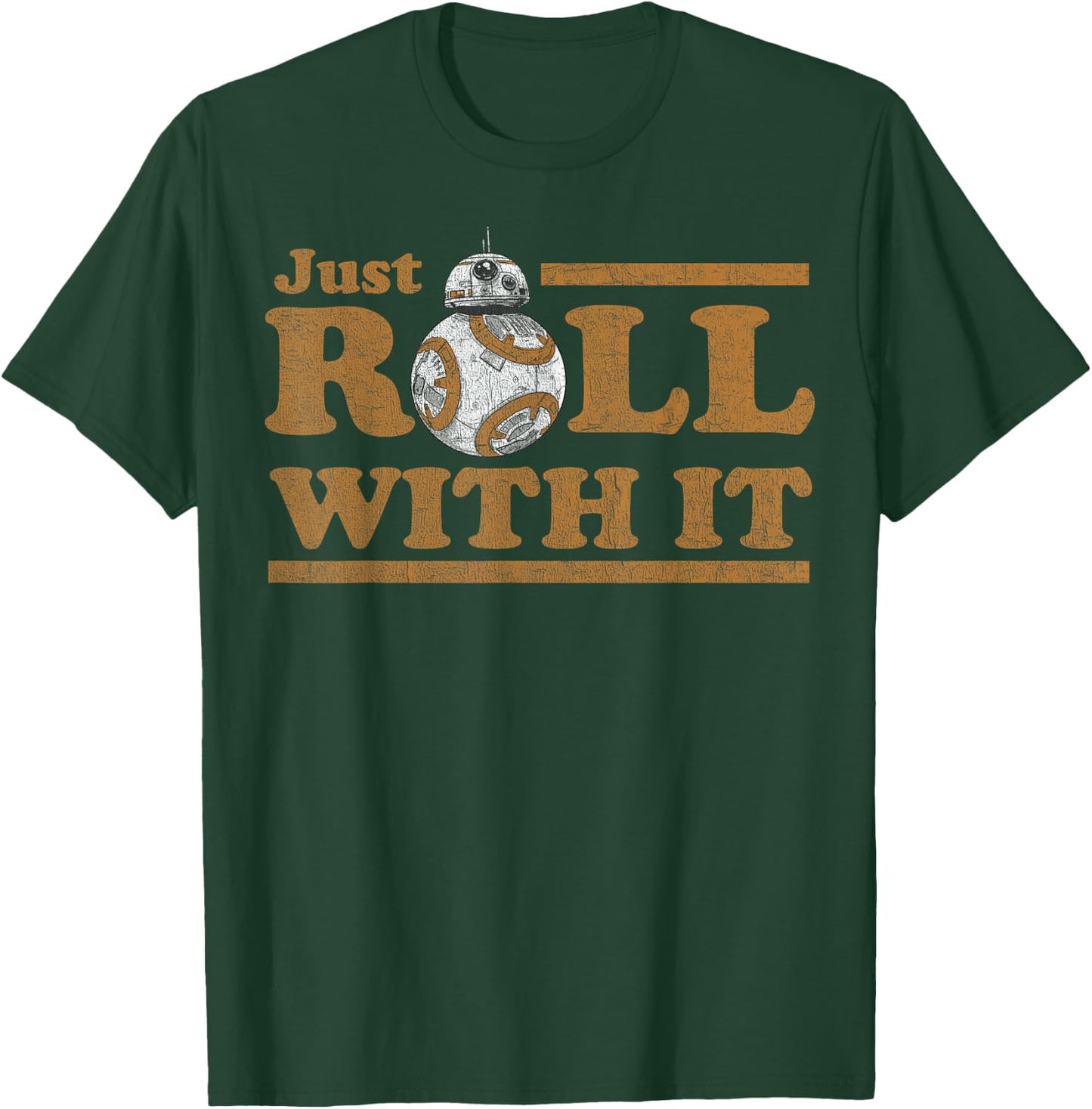 Star Wars Last Jedi Retro Just Roll BB-8 Graphic T-Shirt - T-Shirt | Forest