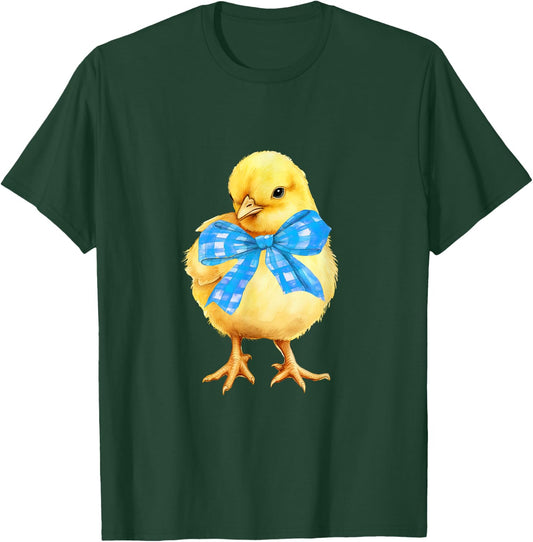 Cute Coquette Bow Chick Fall Halloween Girl Women Gift T-Shirt - T-Shirt | Forest