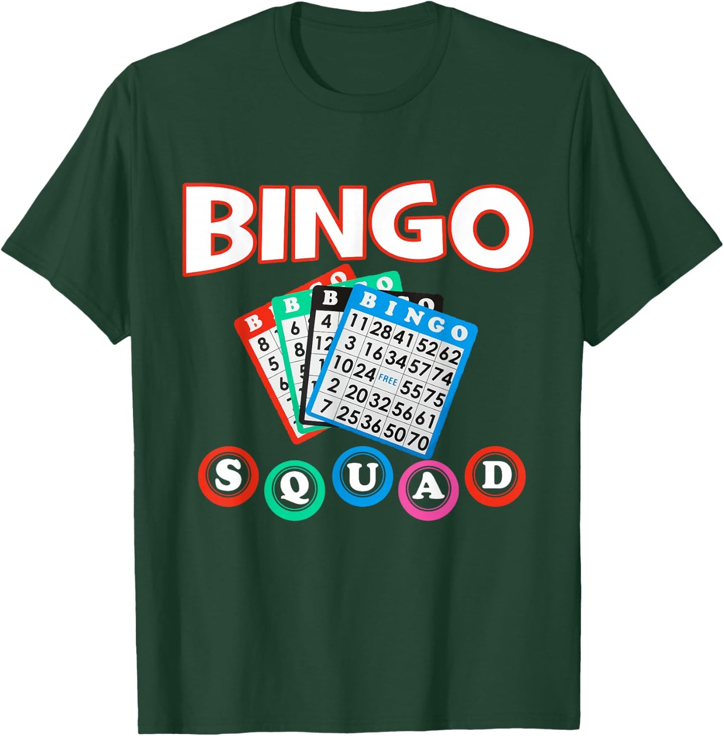 Bingo Squad Shirt & men T-Shirt - T-Shirt | Forest