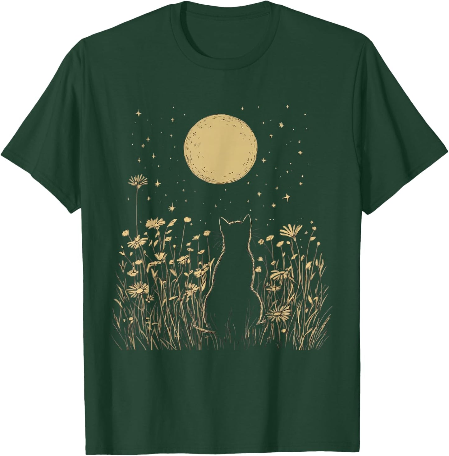 Astrology Cat Kitty Meow Animal Pet Outerspace Constellation T-Shirt - T-Shirt | Forest