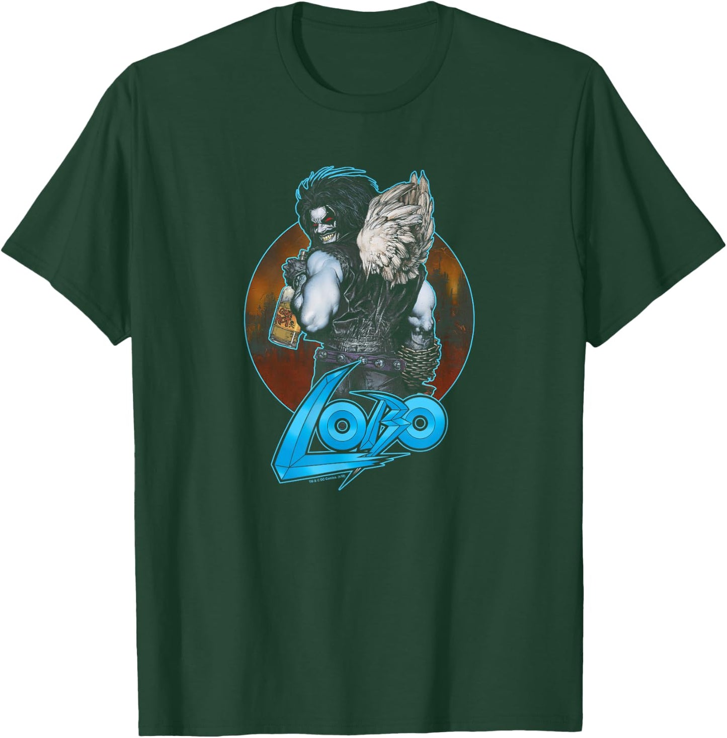DC Comics Lobo Gut Rot -Adults T-Shirt - T-Shirt | Forest
