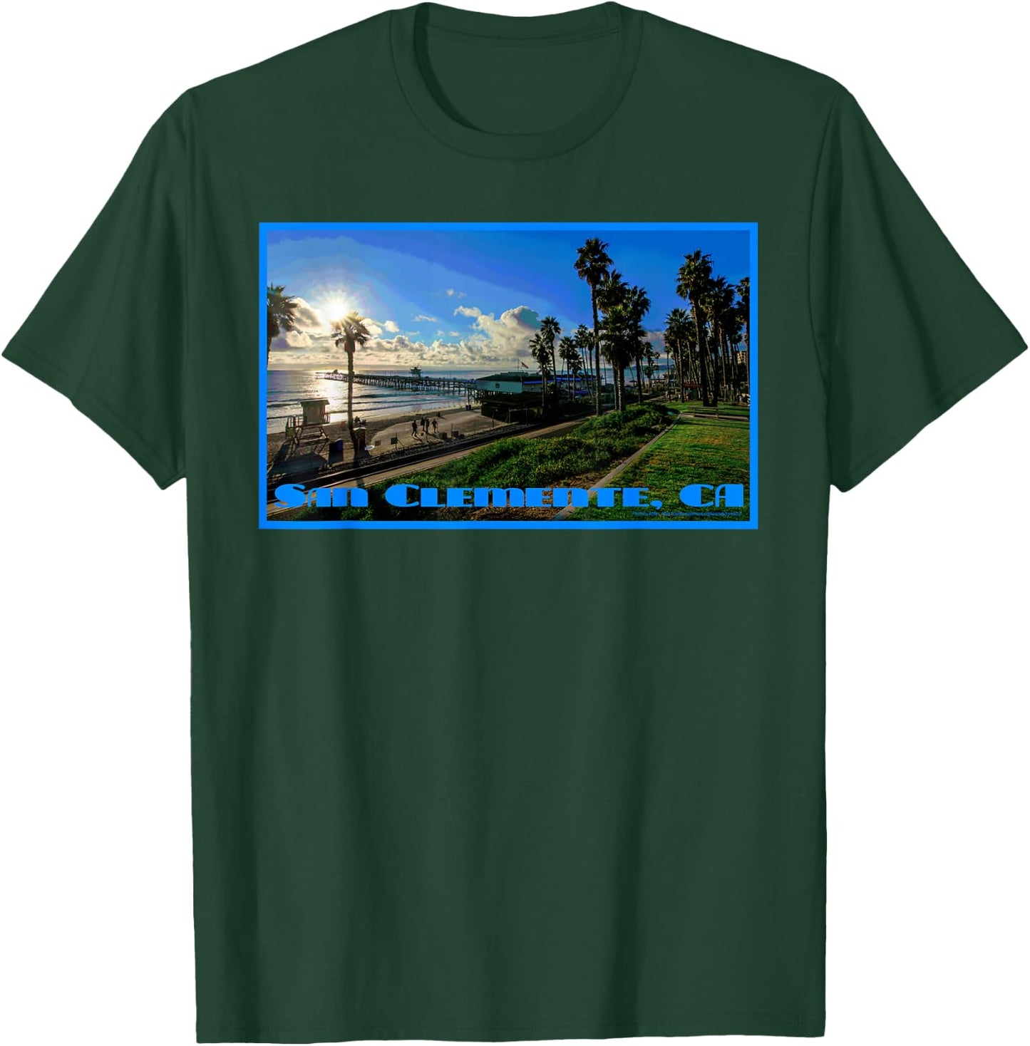 San Clemente California Beach Shirt T-Shirt - T-Shirt | Forest