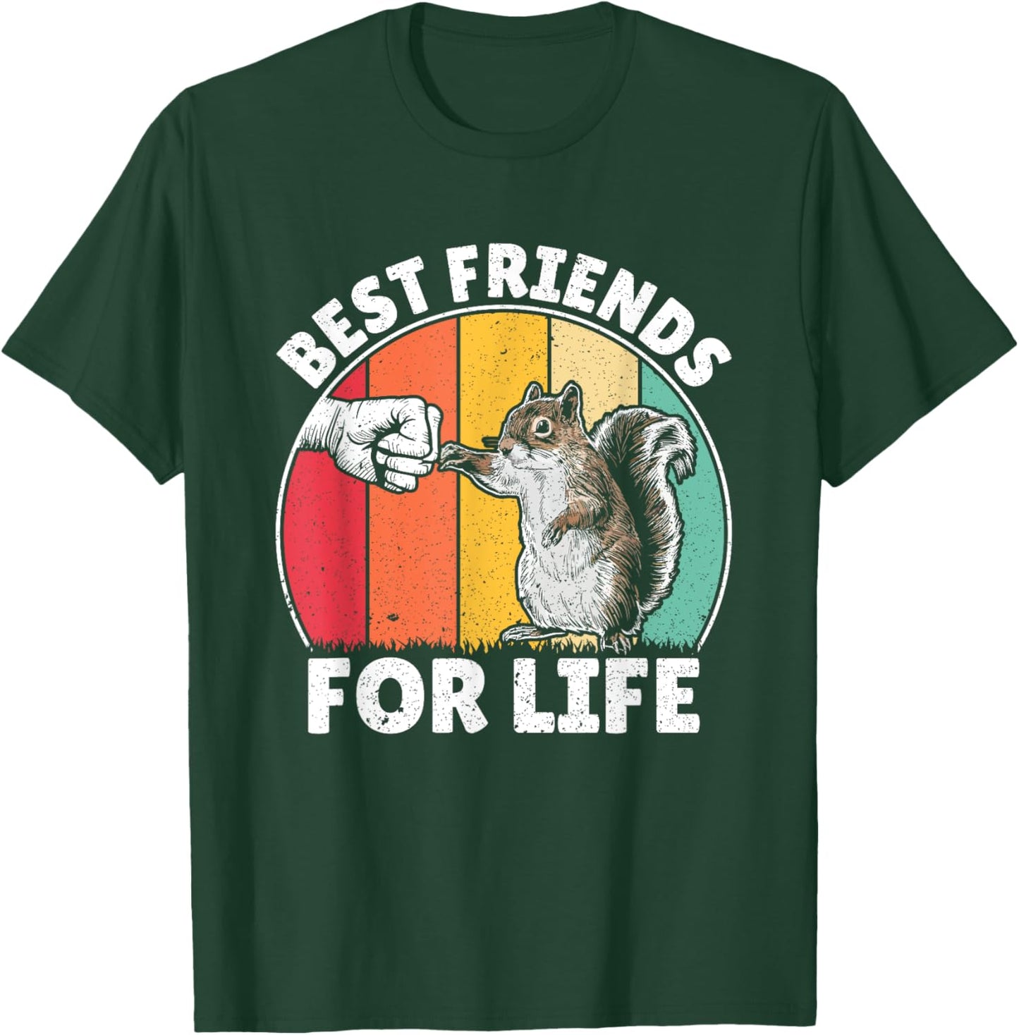 Best Friends For Life Squirrel Lover Funny Animal Lover T-Shirt - T-Shirt | Forest