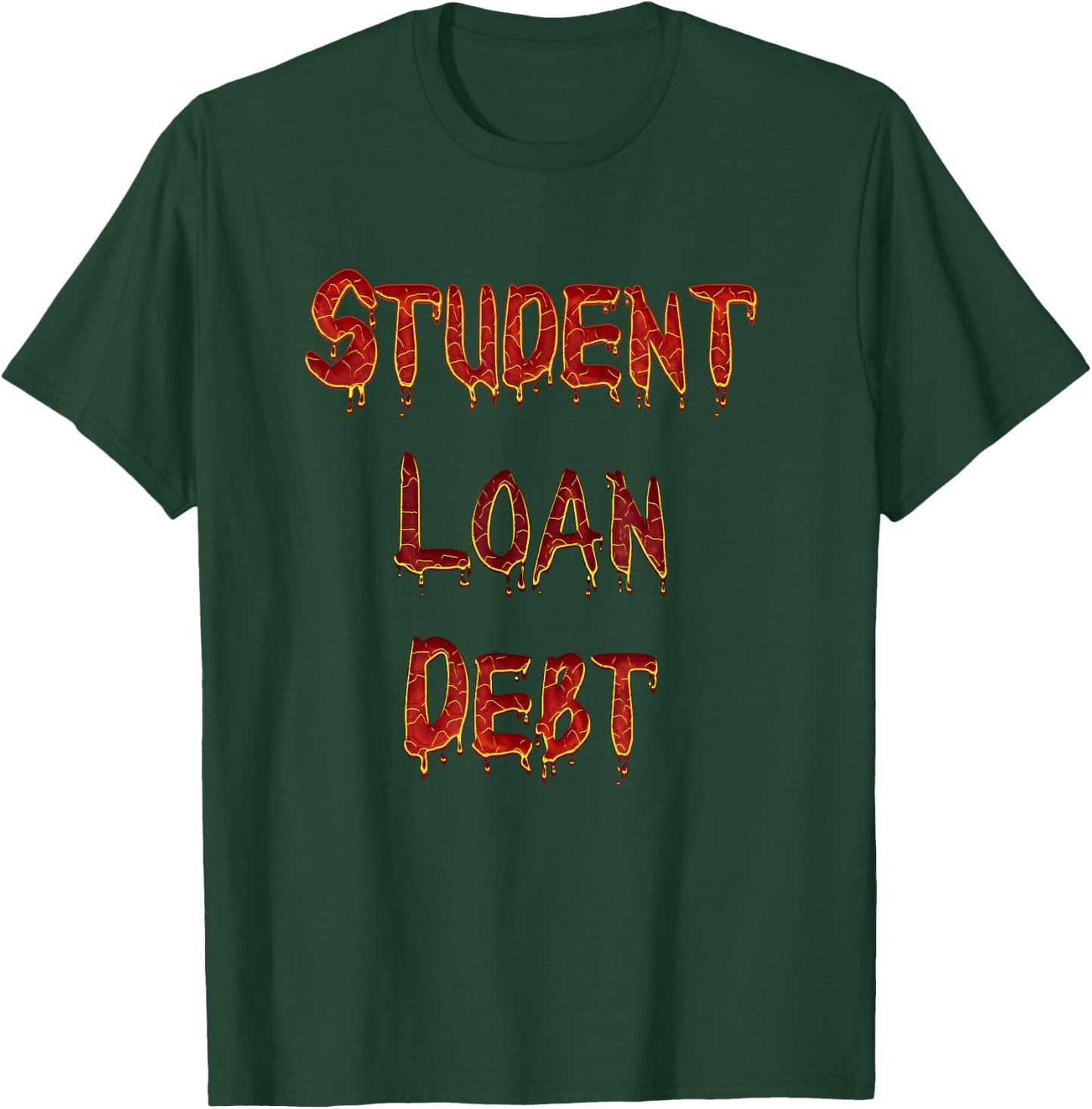 Funny Halloween Student Loan Debt Scary Things to Adults T-Shirt - T-Shirt | Forest