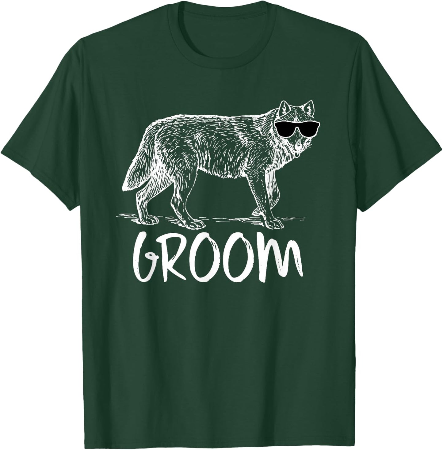 Groom / Grooms Wolfpack Bachelor Party Funny Wolf T-Shirt - T-Shirt | Forest