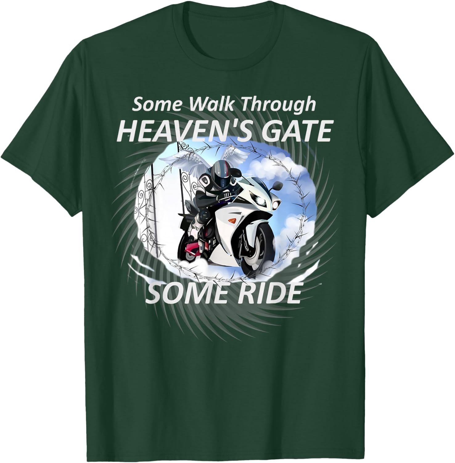 Fallen biker memorial , motorcycle riders and family. T-Shirt - T-Shirt | Forest