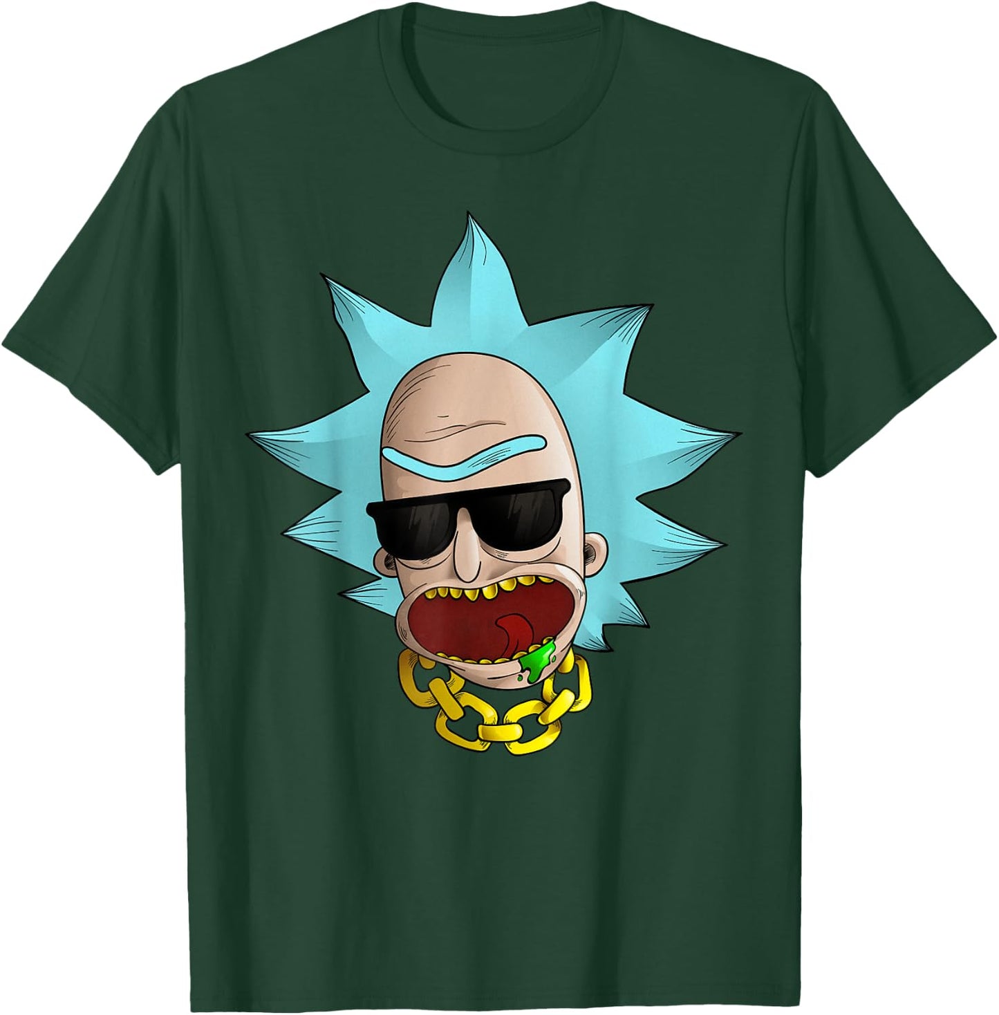 Mademark x Rick and Morty - Rick and Morty Shirt Cool Chained Reaction T-Shirt - T-Shirt | Forest
