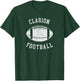 Clarion Football Distressed Vintage 80's Throwback Classic T-Shirt - T-Shirt | Forest