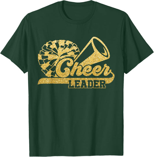 Cheer Leader Era Youth Cheerleader Cheerleading T-Shirt - T-Shirt | Forest