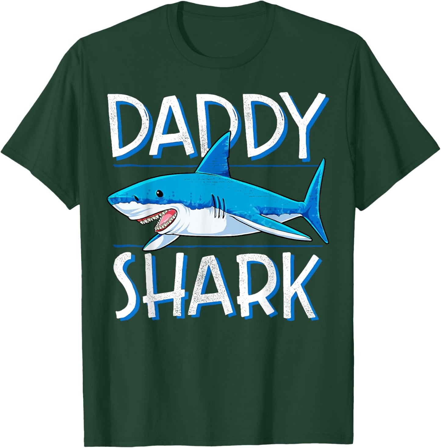 Daddy Shark T Shirt Fathers Day Gifts Family Matching Dad T-Shirt - T-Shirt | Forest