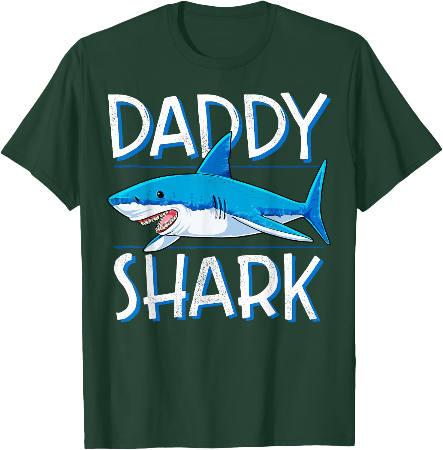 Daddy Shark T Shirt Fathers Day Gifts Family Matching Dad T-Shirt - T-Shirt | Forest