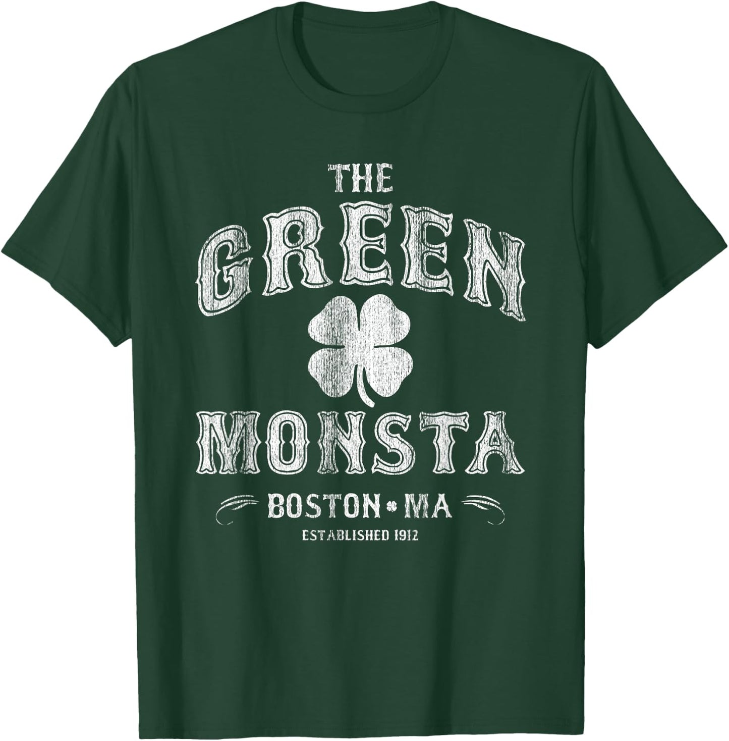 The Green Monsta Boston - Game or St. Patrick's Day T-Shirt - T-Shirt | Forest