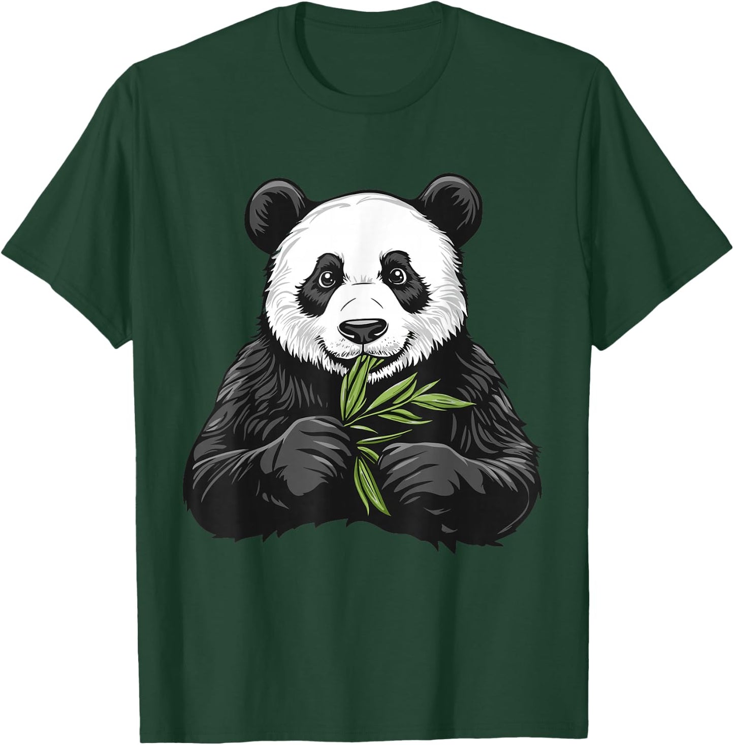 Panda bear with bamboo, Panda Bear T-Shirt - T-Shirt | Forest