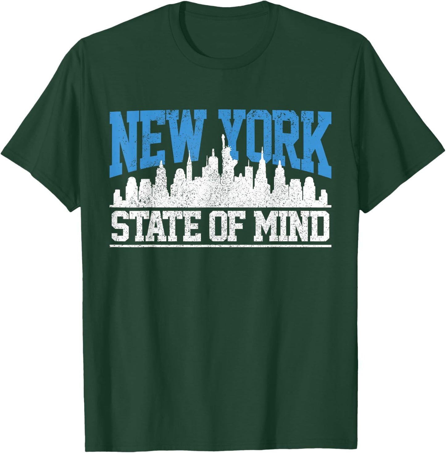 New York City Skyline NYC NY USA America Souvenir Gift T-Shirt - T-Shirt | Forest