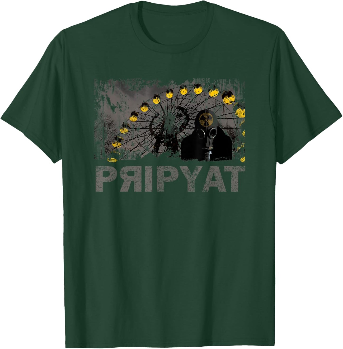 Chernobyl Pripyat Radioactive Symbol T-Shirt - T-Shirt | Forest