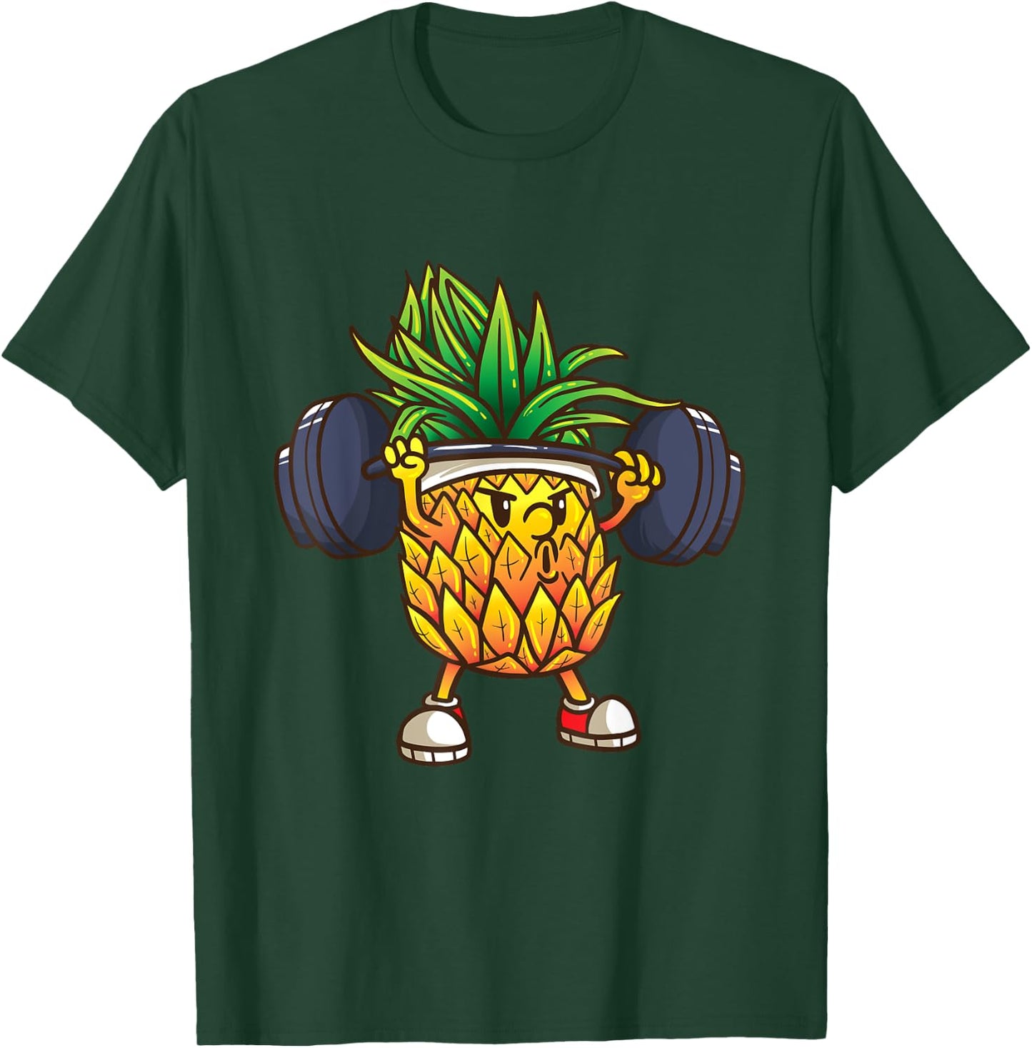 Funny Pineapple Powerlifting Weightlifting Gym Workout Girls T-Shirt - T-Shirt | Forest